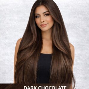 Extensii keratina Dark Chocolate 2 4 mix 70cm - 100 suvite