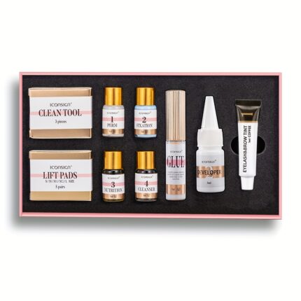 Kit pentru ridicarea genei și laminarea sprâncenelor - menține ridicarea genei timp de 30-45 de zile, vopsea pentru sprâncene cu durată de 40-60 de zile, unelte de machiaj calia dye beauty