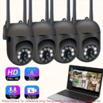 Yiiyry cameră de securitate smart hd 1080p cu pan/tilt/zoom, vizibilitate nocturnă color, urmărire mișcare, audio bidirecțional, cameră wi-fi pentru interior/exterior, potrivită pentru securitate acasă, compatibilă cu smartphone, cadou ideal pentru sărbători (controlată prin aplicație)